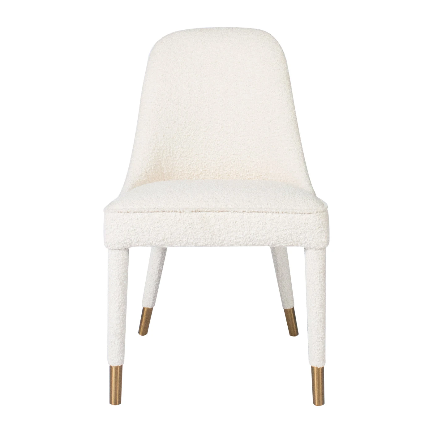 Tavish Dining Chair In Ivory Boucle 5 Tavish Dining Chair In Ivory Boucle - Image 3