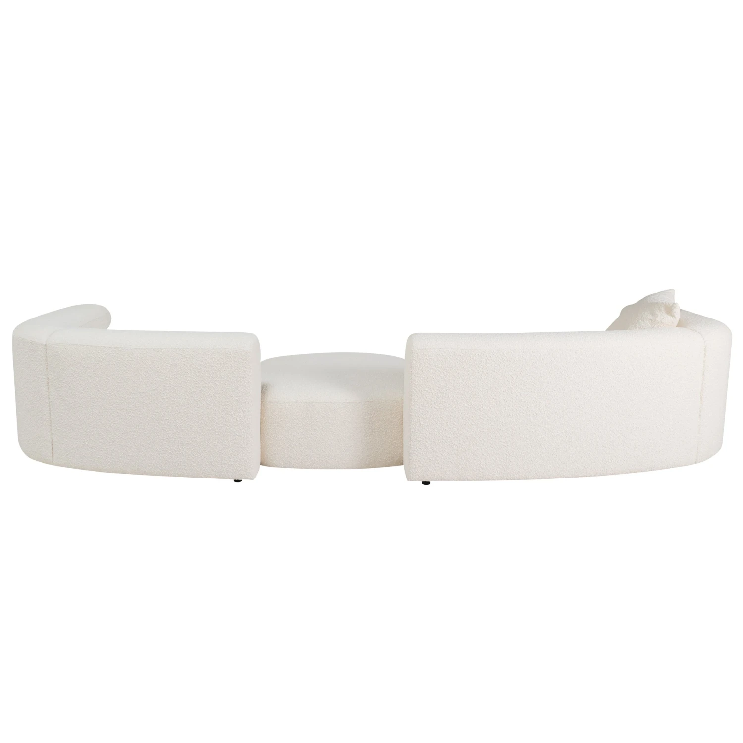 The Straight Talker Sectional In Ivory Boucle 6 The Straight Talker Sectional In Ivory Boucle - Image 4