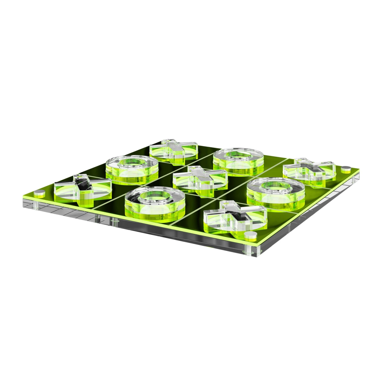 Tic Tac Toe Game - Neon Green 4 Tic Tac Toe Game - Neon Green - Image 2
