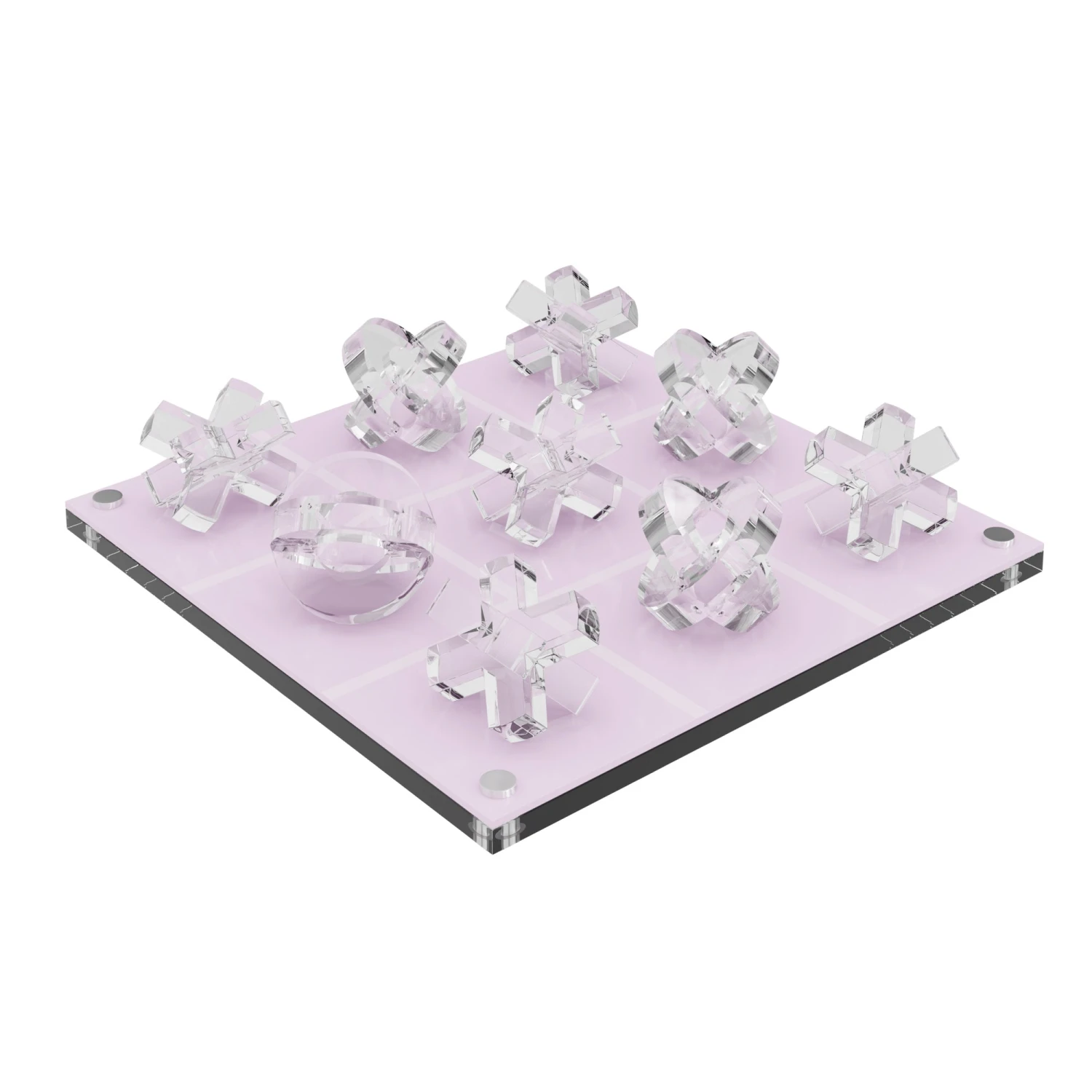 Tic Tac Toe Set - Lavender 5 Tic Tac Toe Set - Lavender - Image 3