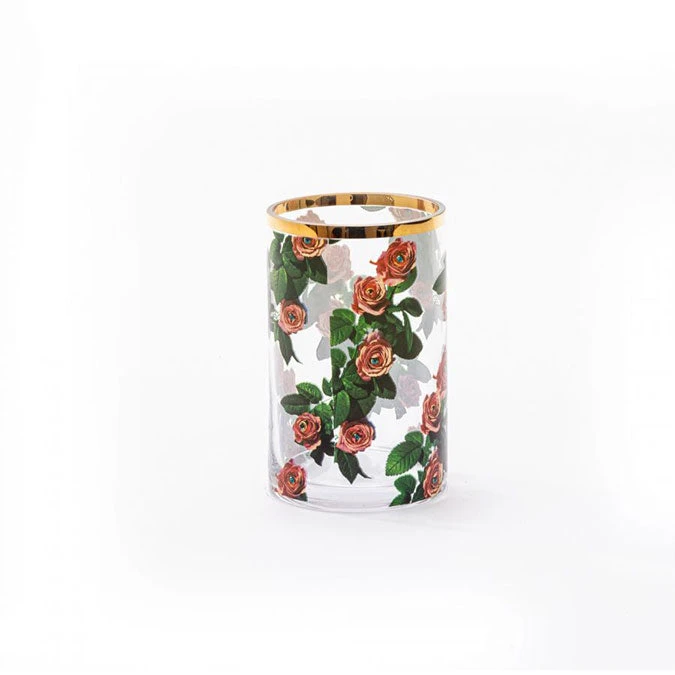 Toiletpaper Small Glass Vase - Roses By Seletti 4 Toiletpaper Small Glass Vase - Roses By Seletti - Image 2