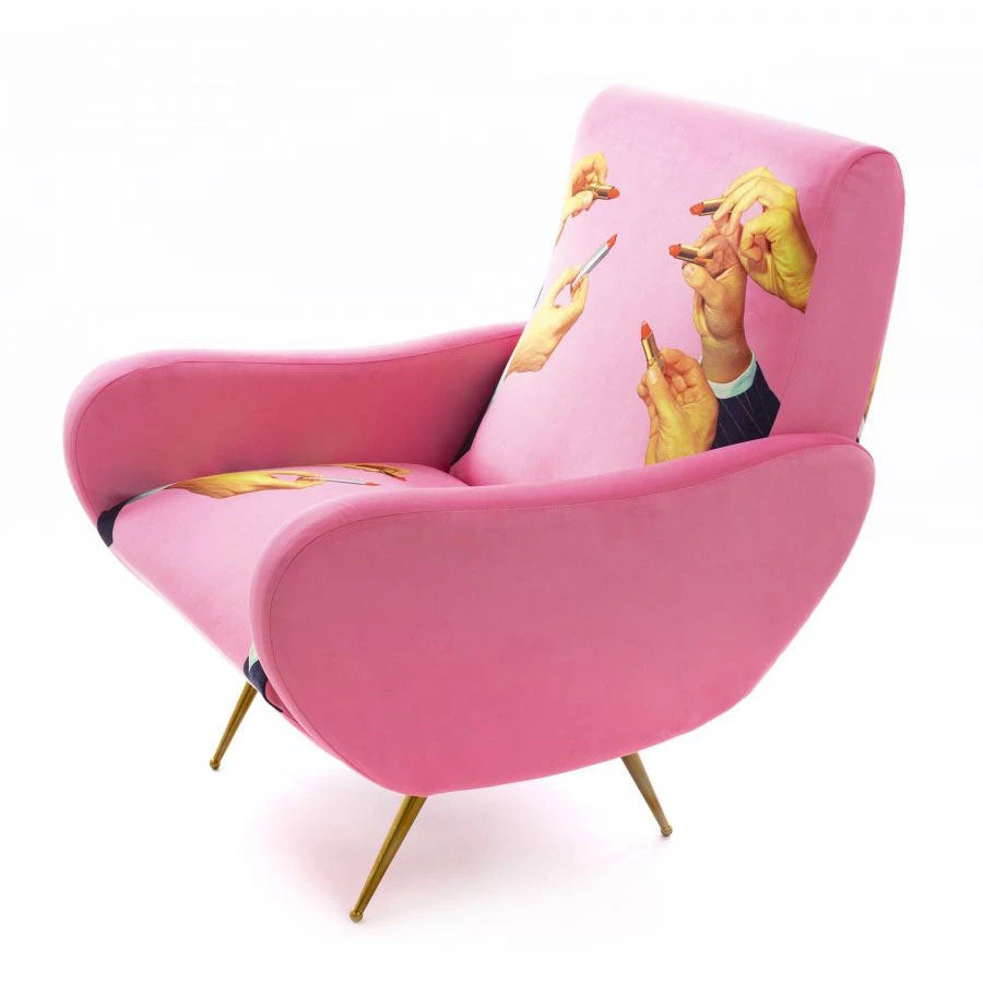 Toiletpaper Armchair - Lipsticks Pink By Seletti 4 Toiletpaper Armchair - Lipsticks Pink By Seletti - Image 2