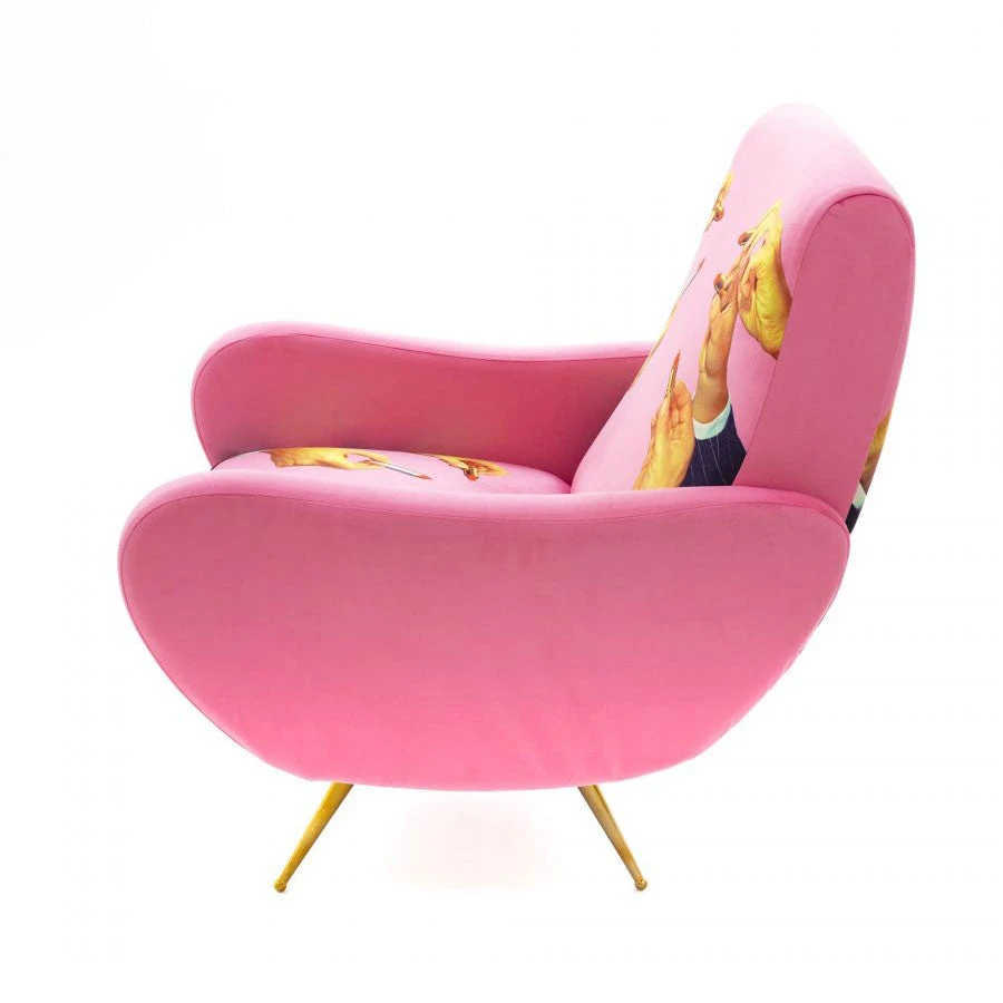 Toiletpaper Armchair - Lipsticks Pink By Seletti 5 Toiletpaper Armchair - Lipsticks Pink By Seletti - Image 3