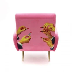 Toiletpaper Armchair - Lipsticks Pink By Seletti 9 Toiletpaper Armchair - Lipsticks Pink By Seletti -Furniture & Decoration Shop Toiletpaper Armchair Lipsticks Pink by Seletti.04