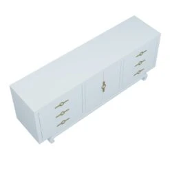 Custom Toulouse Credenza -Furniture & Decoration Shop ToulouseCredenzaMatrix.GulfstreamBlue.01