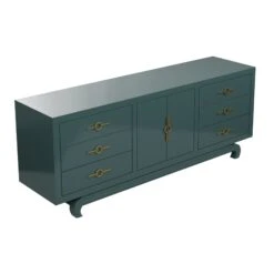 Custom Toulouse Credenza -Furniture & Decoration Shop ToulouseCredenzaMatrix.MidnightGreen.03 9f1263ef f743 4a57 89f8 6301e7ceb38f