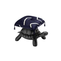 Turtle Carry Pouf - Black