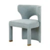 Valerie Dining Chair In French Blue Linen -Furniture & Decoration Shop Valerie Chair.01