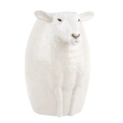 White Faced Suffolk Sheep Flower Vase