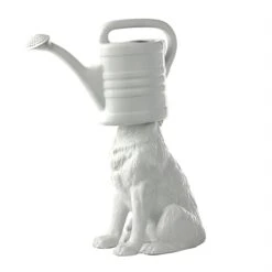 Wolf Watering Can White