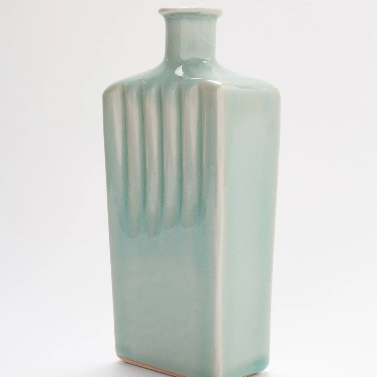 Blue Fluted Vase By Zach Dunn 4 Blue Fluted Vase By Zach Dunn - Image 2